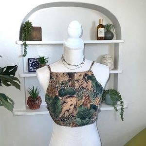 Open Back Crop Top